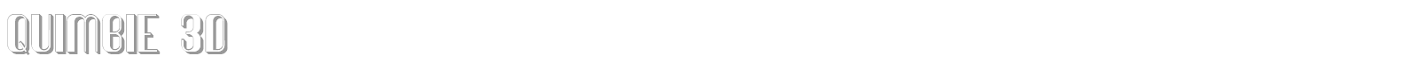 Quimbie font preview
